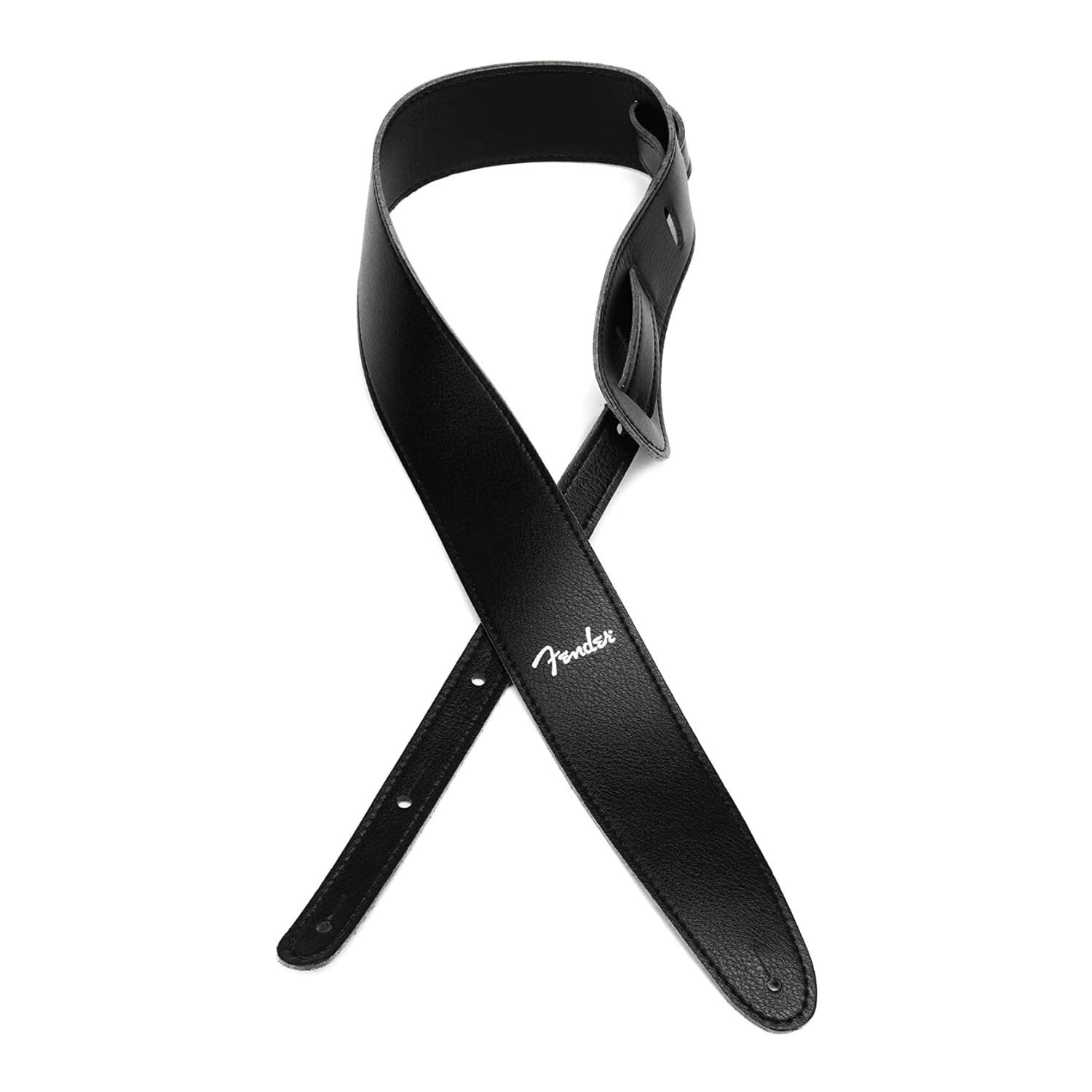 Fender, 099.0647.000, VEGAN LEATHER STRAP Tracolla in pelle per chitarra, Larghezza 6.3cm, Colore NERO