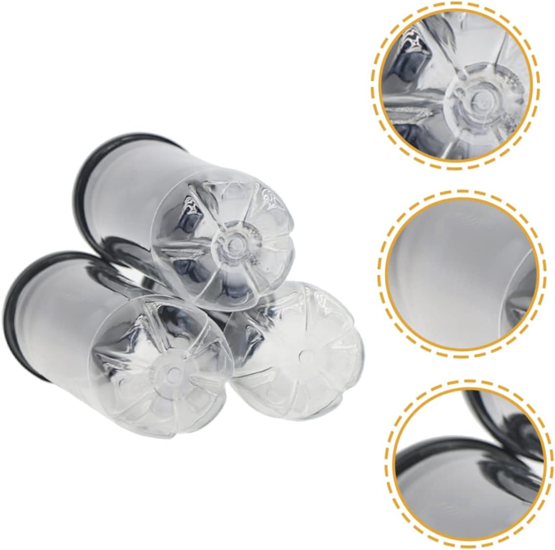 ibasenice Tennis Balls Storage Bottle Multi Function Container with Lid Transparent Design for Easy Viewing