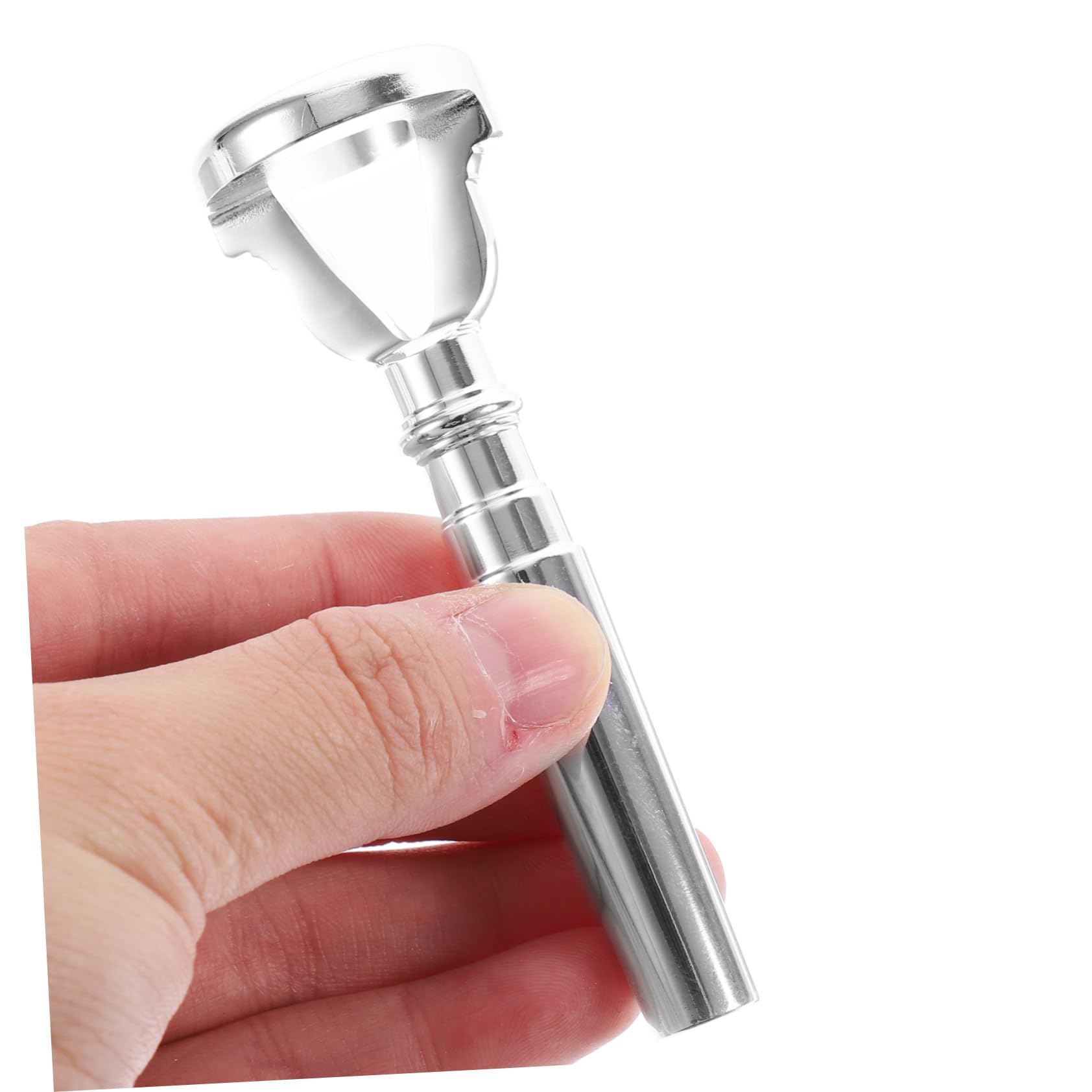 Entrenador de Boca para Trompeta Pequeño, Accesorio para Práctica de Labios, Herramienta de Entrenamiento para Trompeta, Color Plateado, Dispositivo Duradero para Enseñanza