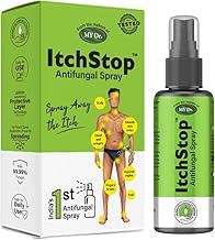 Itchstop® Anti-Fungal Spray | Hands Free | Instant Relief from Itching, Ringworm, Eczema, Redness, Chafing, Jock Itch, Athlete's Foot | Ayurvedic, Safe for Men & Women, Daily Use, 35ml - Pack of 1 (Pack of 1)