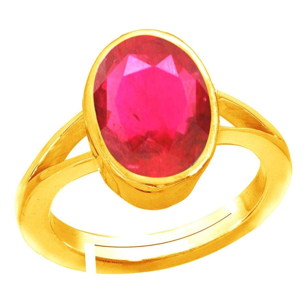 Anuj Sales 5.25 Ratti A+ Quality Natural Burma Ruby Manik Unheated Untreatet Gemstone Gold Ring for Womens and Mens (B08PFYHVJT) Amazon Price History, Amazon Price Tracker