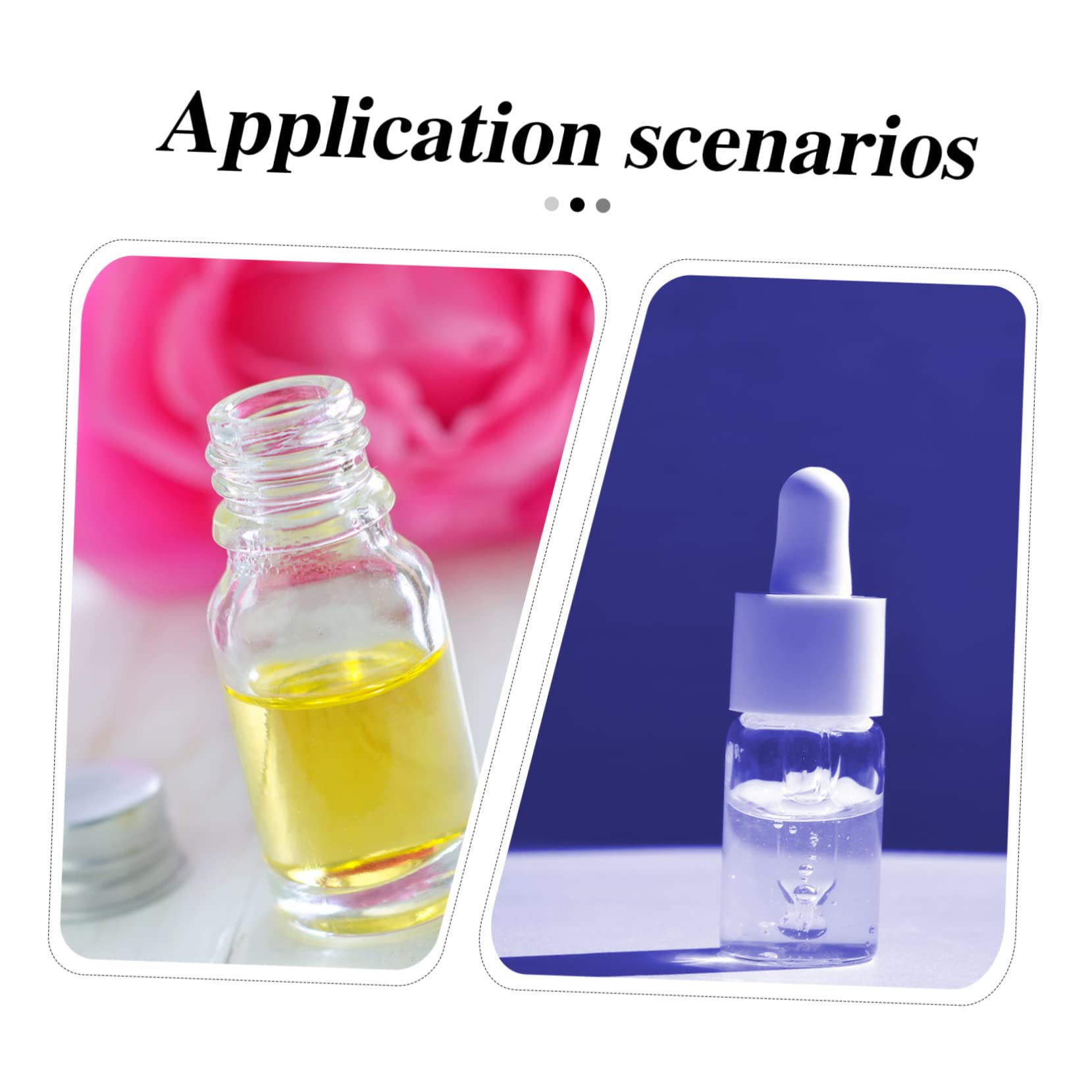 ABOOFAN 100Pcs Vial Bottles with Horn Shape Cap Plastic Liquid Containers for Essence Travel Experiments and Storage Sealing Portable Easy to Carry