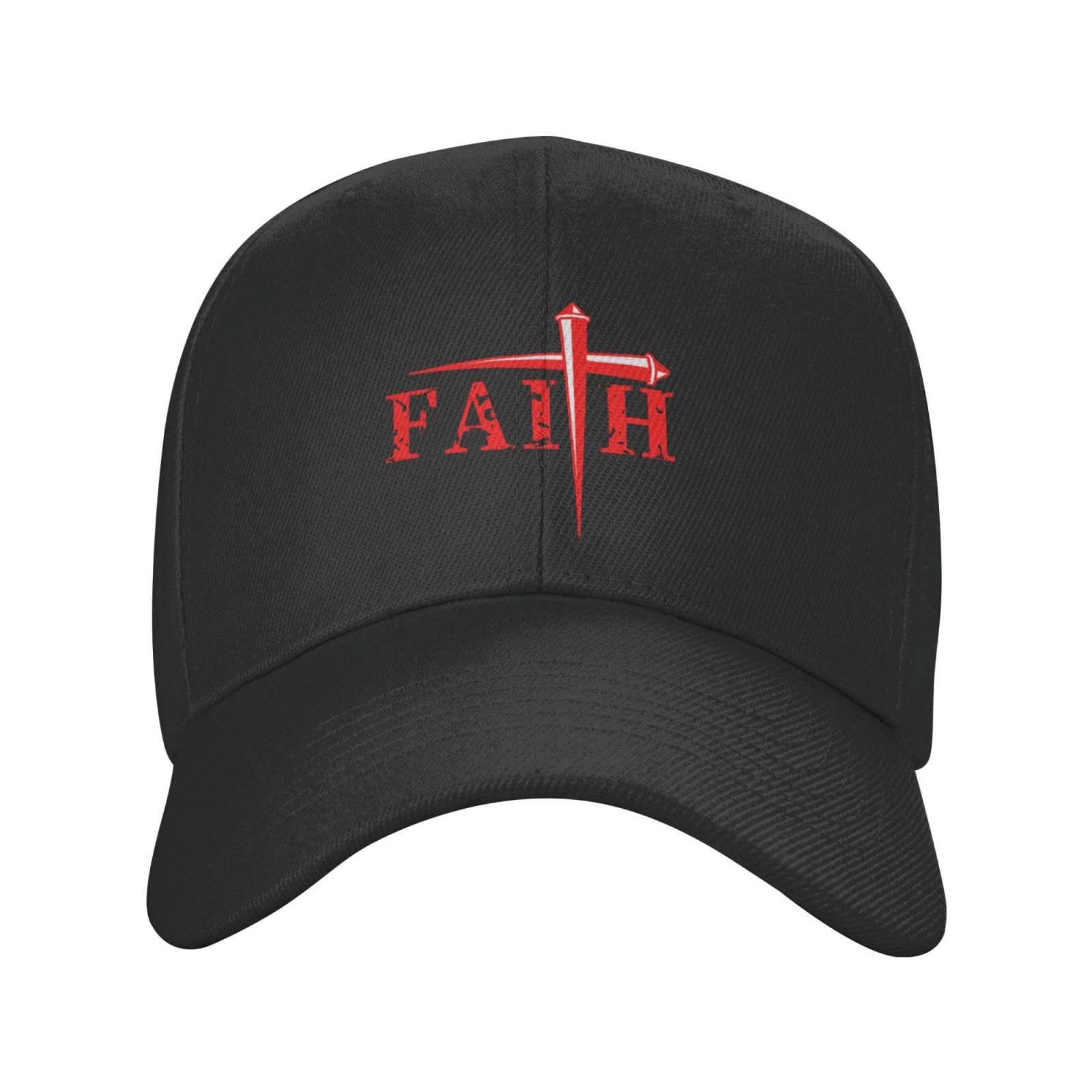 KWQDOZF Jesus Christ Faith Cross Baseball Cap for Men Women Adjustable Classic Dad Hat Trucker Cap for Running Outdoor ActivitiesHat