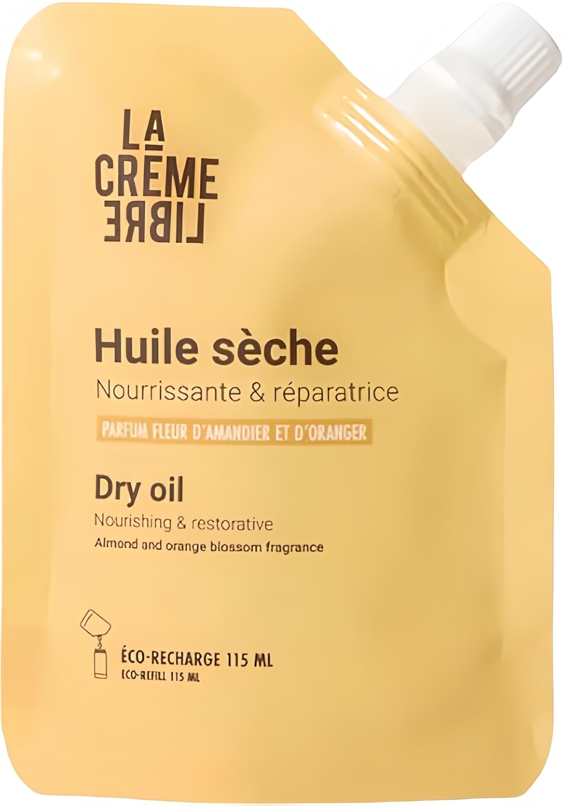 La Crème Libre, Refillable Organic Body Oil, 100% Natural and Vegan, Nourishing and Non-Sticky, Improves Skin Elasticity