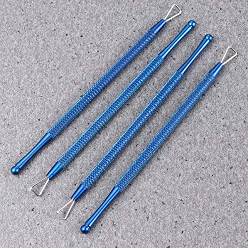 HZWLF Nail Art Tool, Nagelhautschieber Edelstahl Dreieck Nagelhautschäler Schaber Nail Art Remover Tool Nagelschaber Für… – Bild 8
