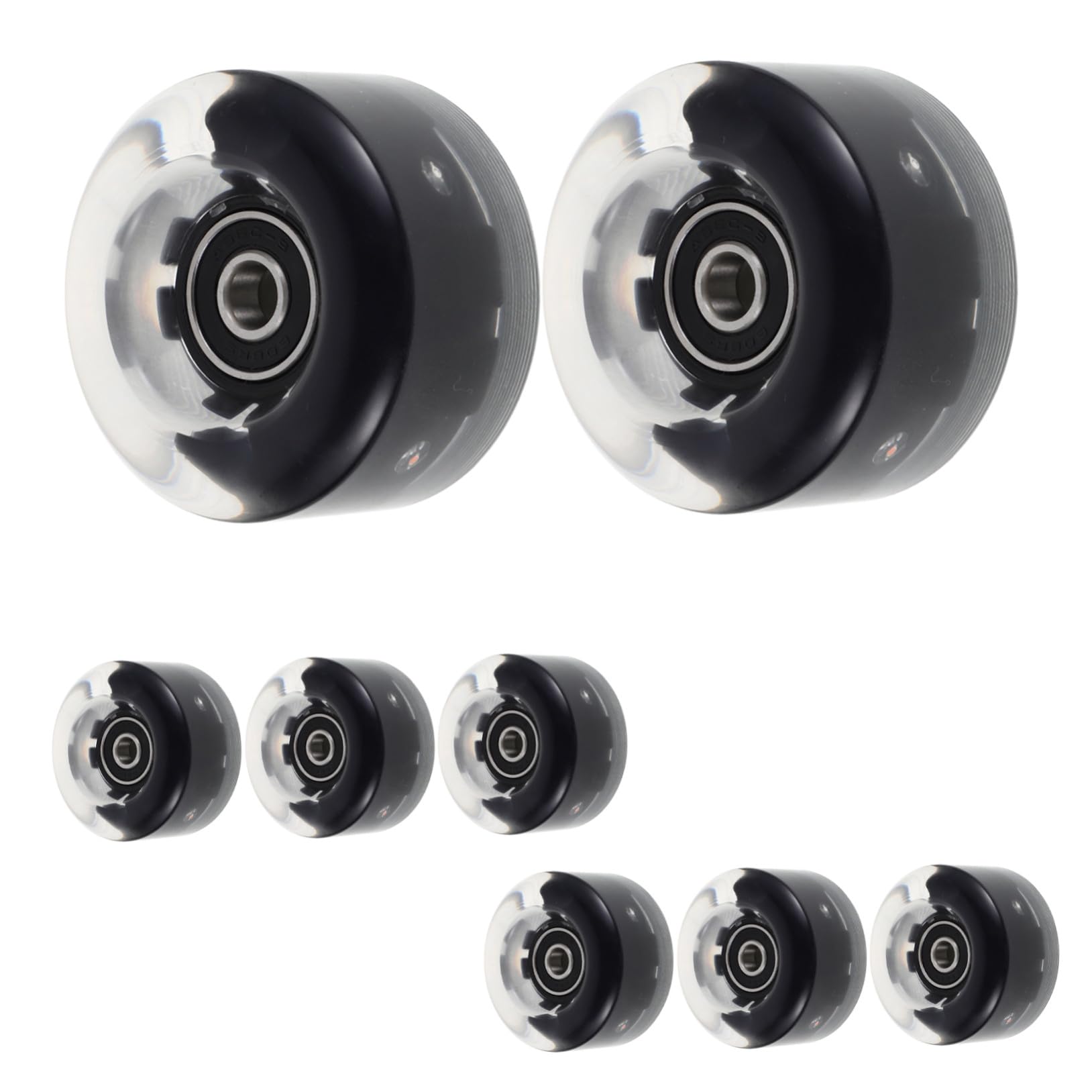 Ruedas de Patines Iluminadas 8 Piezas Rodamientos y Llave