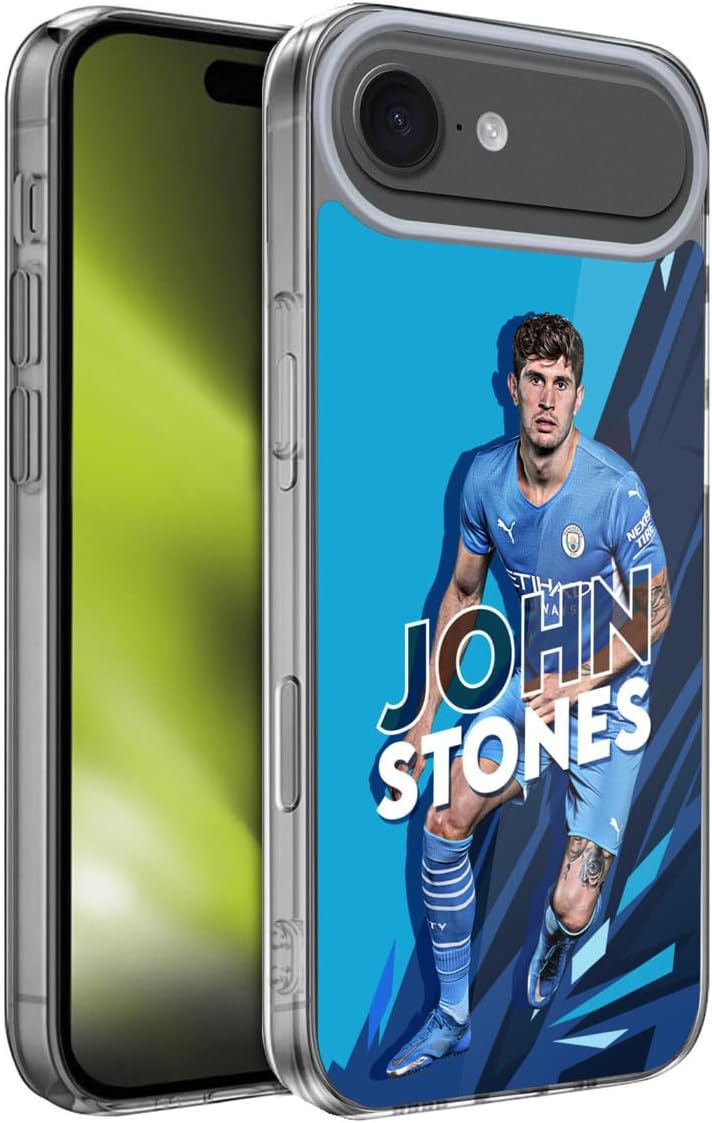 Head Case Designs Officially Licensed Manchester City Man City FC Raheem Sterling 2021/22 First Team Gel Case [Military Grade Protection] Compatible with Apple iPhone 17 Air