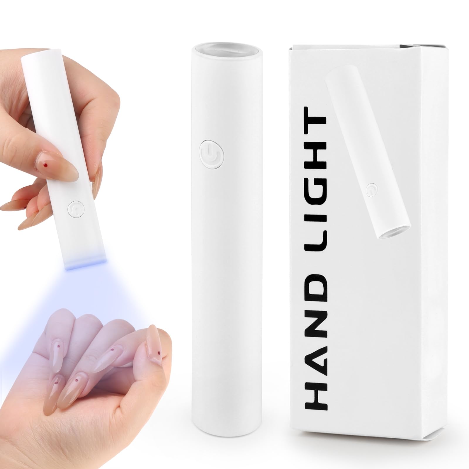 KEWUZY Mini Lámpara De Uñas UV, Lampara Uñas Semipermanentes, Lampara UV LED Uñas, Secador De Uñas Portátil Et Recargable, Para Salón De Bricolaje En Casa Para Mujeres, Regalos Para Mujeres