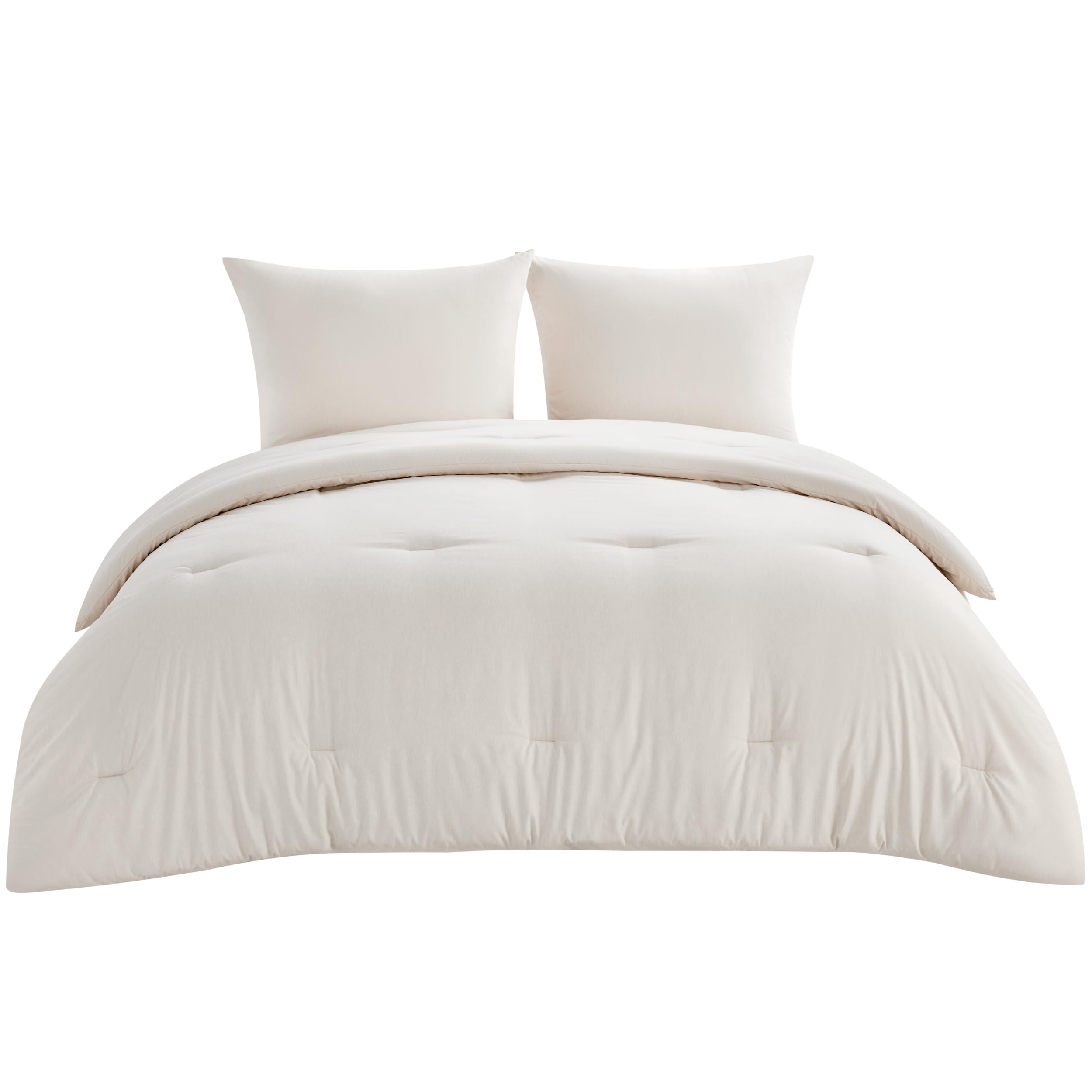 Bedsure Edredon Cama 135/150/160 - Edredón sin Funda Catiónico 300 g/m² | 1x Nórdico 240x220, 2x Fundas de Almohada 80x80, Temperatura Regulada Oeko-Tex Lavable a Máquina, Blanco Cisne