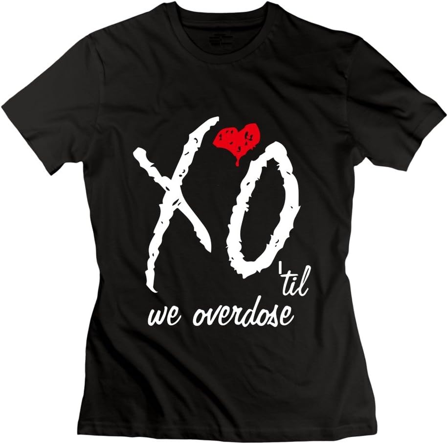 CALLMEJK Clothing Women's Cotton The Weeknd Xo Tour 2015 T-Shirts X-Large Black Apparel