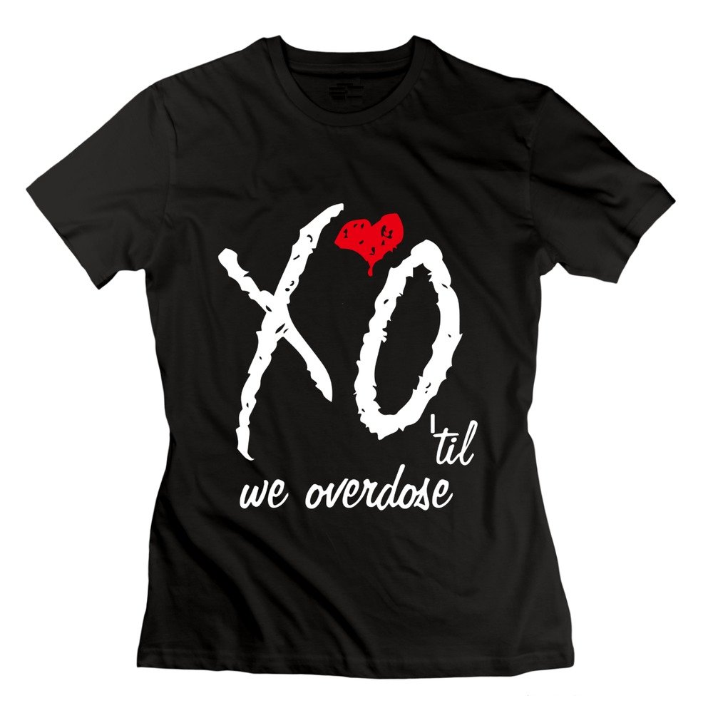 CALLMEJK Clothing Women's Cotton The Weeknd Xo Tour 2015 T-Shirts X-Large Black Apparel