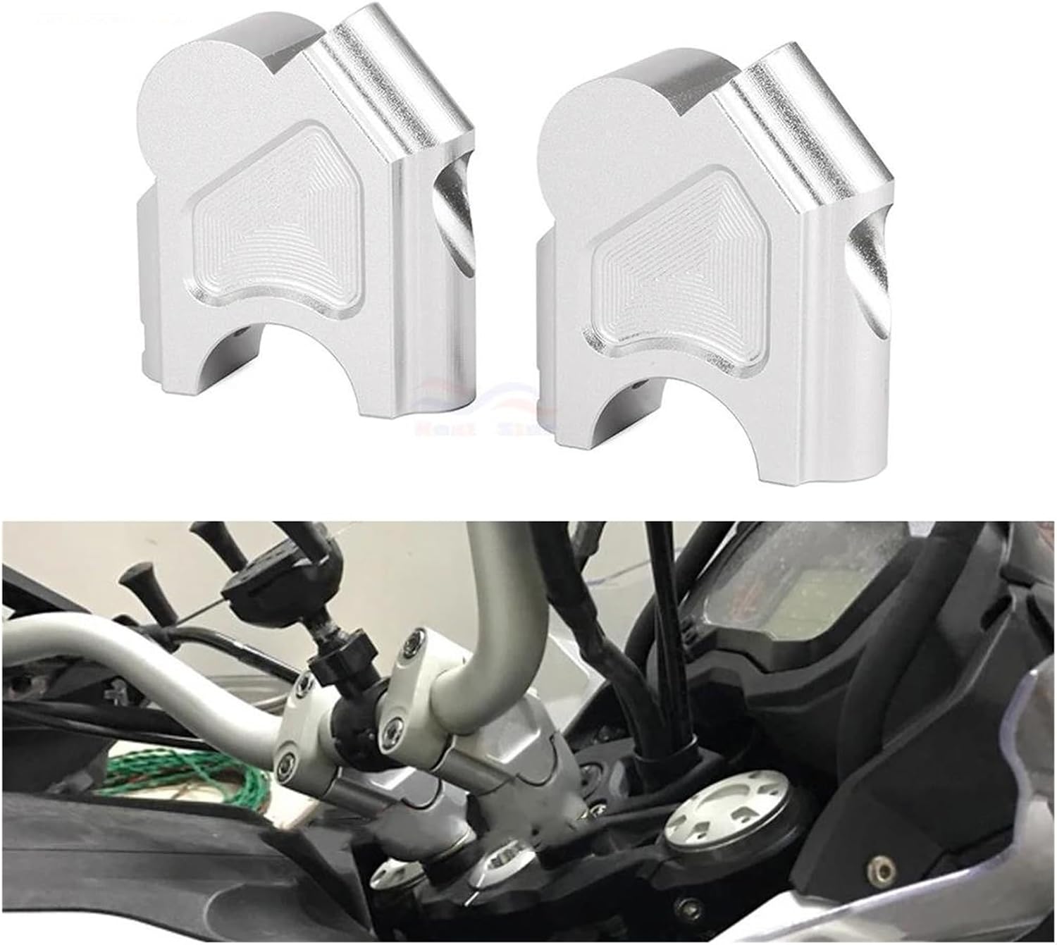 バーハンドル 変換 22.2mm 28mm ハンドル クランプ アップハンドル | パーツショ... オートバイハンドルバーライザー TRK502用 2016-2017 オートバイアクセサリーアルミハンドルバークランプ上昇拡張ハンドル