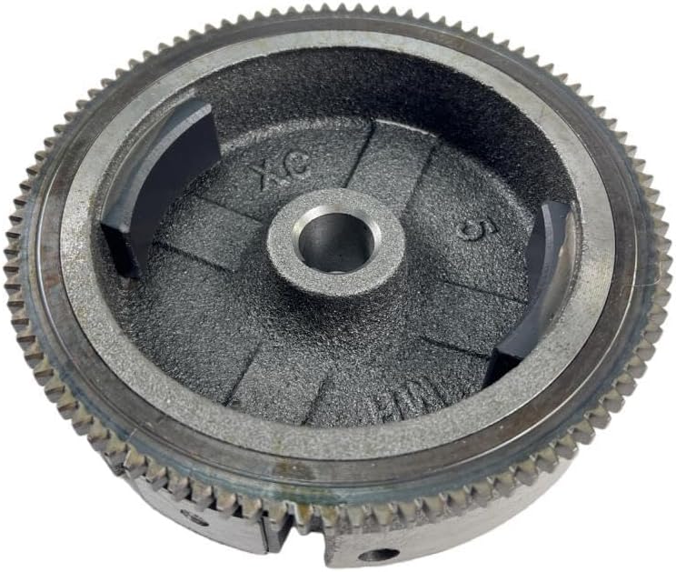 Flywheel with Gear and Magneto for Electric Start Upgrade - Compatible with Predator 301cc 8HP Recoil Start Engine & 6500-Watt 301cc 8HP Gas Generator
