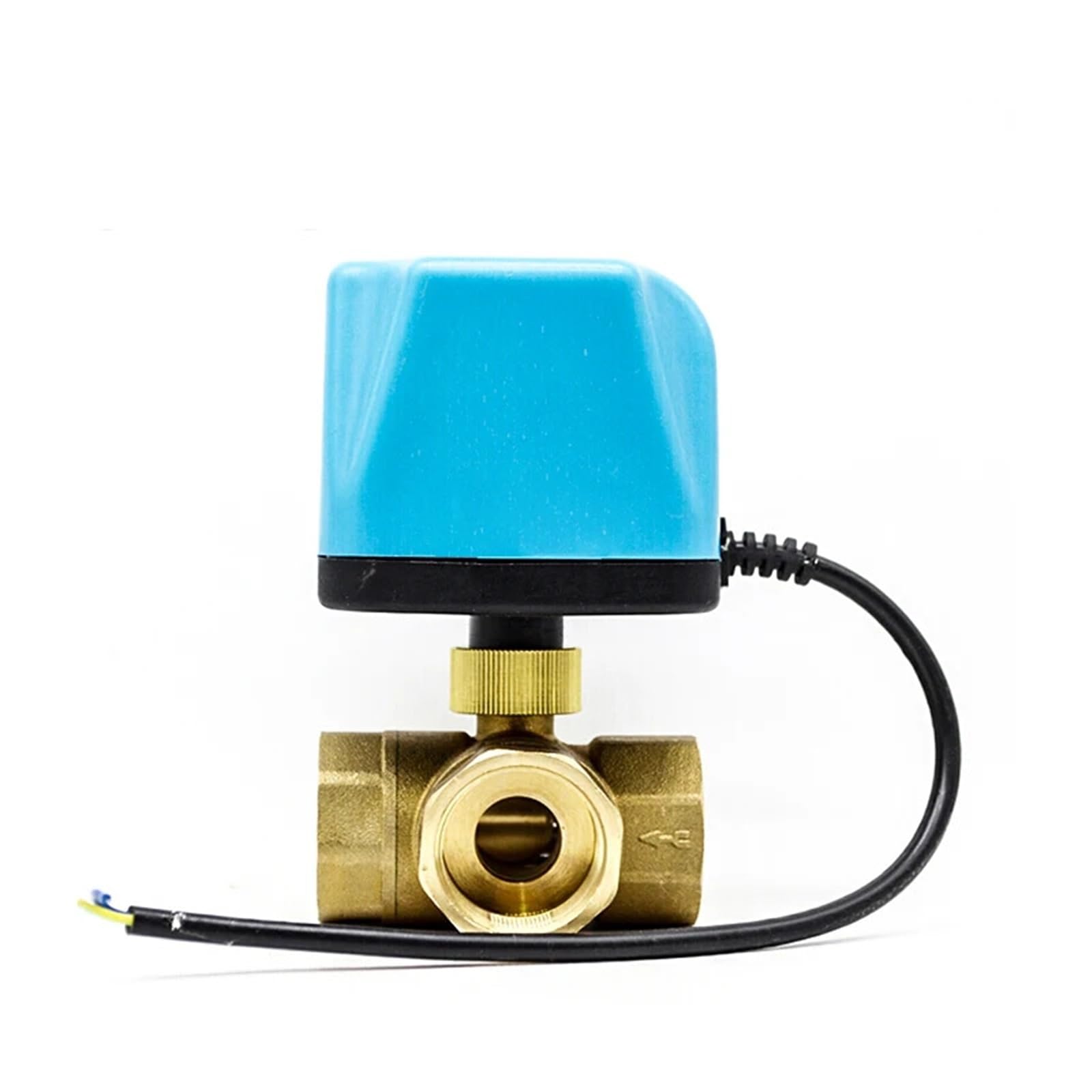 DN32 3 Way 220V 12V 24V 2-Wire Brass Electric Ball Valve Normally Closed/Open Motorized(24VDC-Normally Closed)