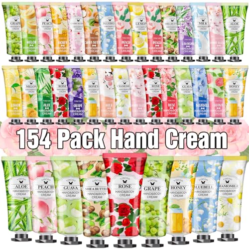 154 Pack Hand Cream Gift Set for Women, Travel Size Moisturizers