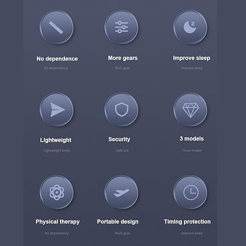 Miniatura 8 de Ayuda para dormir con clip, 3 modos de pulso de microcorriente que ayudan a conciliar el sueño y aliviar el estrés, dispositivo portátil para