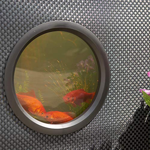 Hozelock Outdoor Aquarium - Terrassenteich 100 x 100 x 70 cm mit Flechtwänden inkl. Fenster, Schwarz