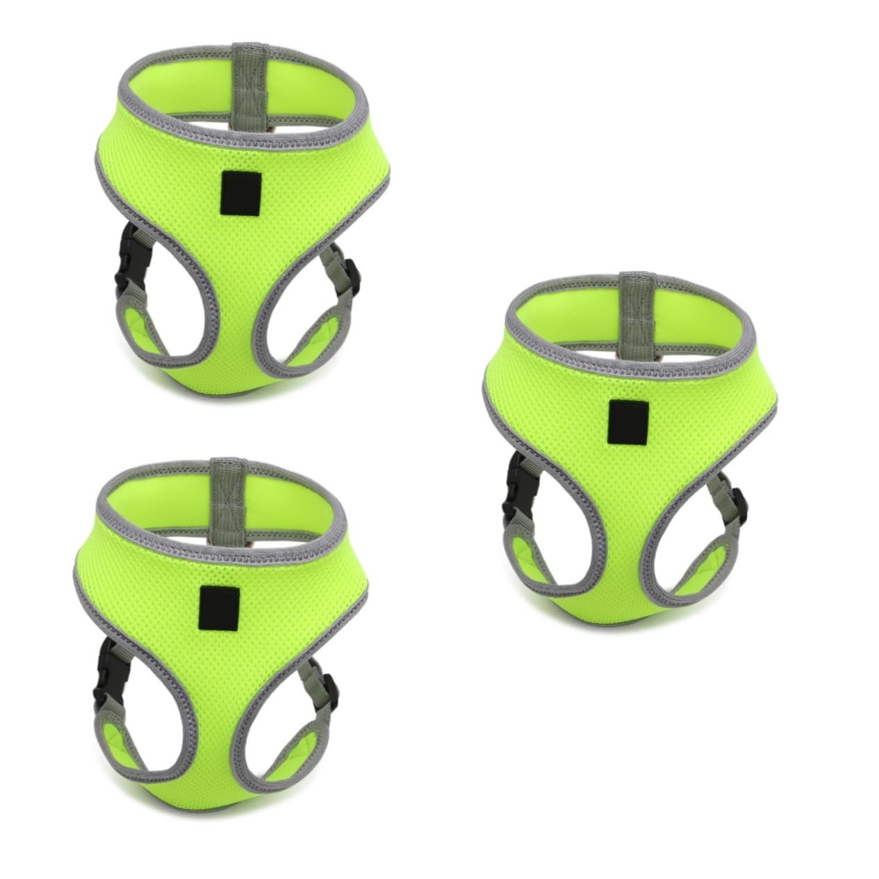 BESPORTBLE 3 Pezzi Regolabile E Confortevole Gilet Imbottito Con Cinturino Di Sicurezza Fluorescente Per Passeggiate Con Animali Domestici