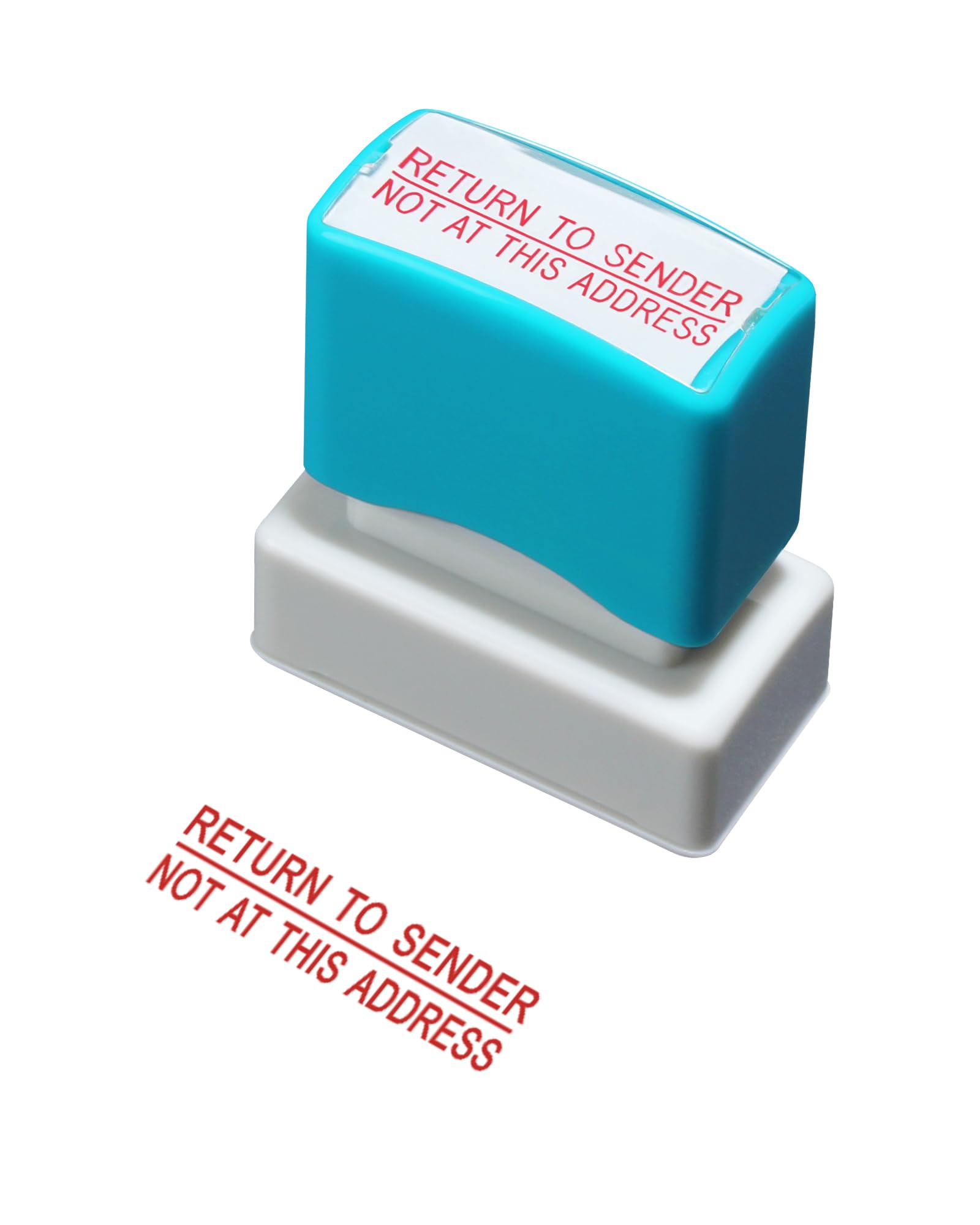 WAFJAMF Return to Sender Not at This Address Stamp Self Inking Rubber Stamp