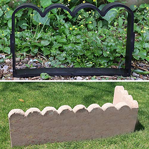 Patrón de molde de pavimentación de jardín Camino de jardín de plástico Herramienta de bricolaje Patio valla de hormigón del molde del molde de ladrillos de cemento para jardín de césped