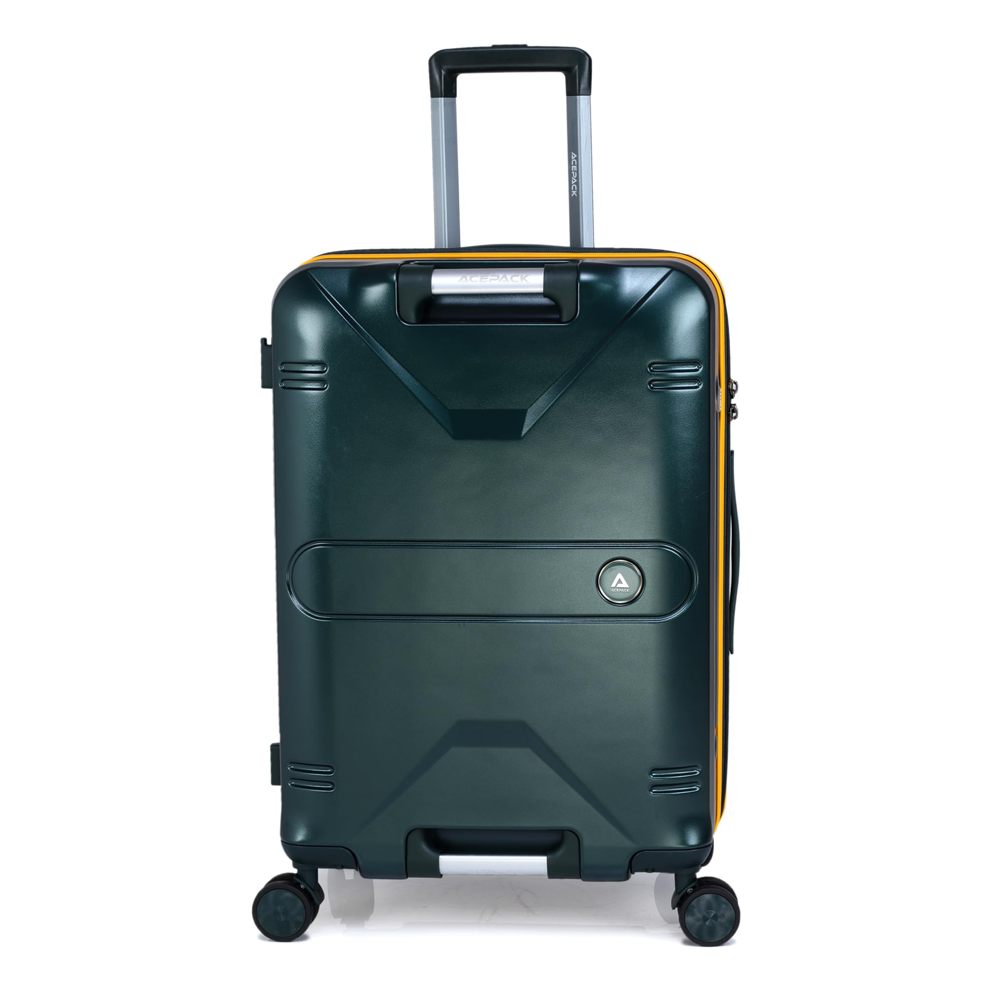 verage Luxe Romero Medium Check-in Polycarbonate Hard Shell Luggage with TSA Lock, Lightweight Trolley Suitcase with Double Spinner Wheels, 5-Year International Warranty (24,Lemon Zest)-picture-12