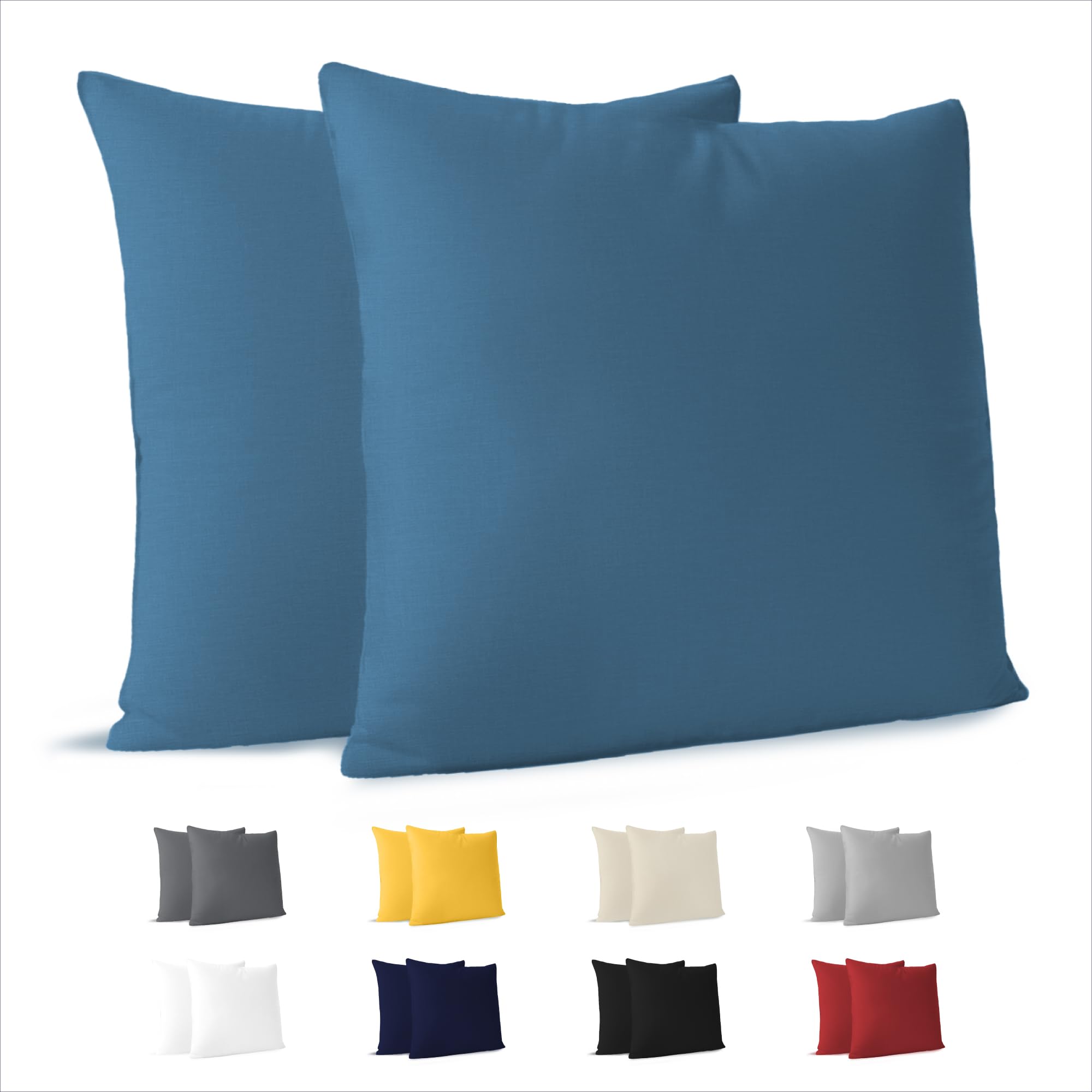 DecoKing 2 federe 40 x 200 cm in 100% Jersey di Cotone Pettinato con
