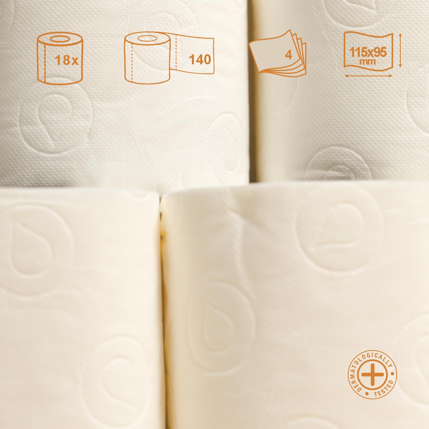Renova Papel Higiénico Creme - 18 Rollos