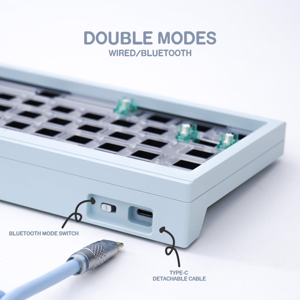 Amazon | CIDOO V65 V2 ホットスワップ可能メカニカルキーボード