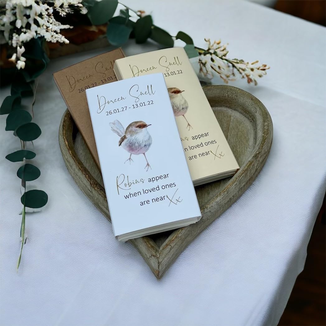 Funeral Tissue Sleeve. Tissues. Funeral Favour. Funeral Favor