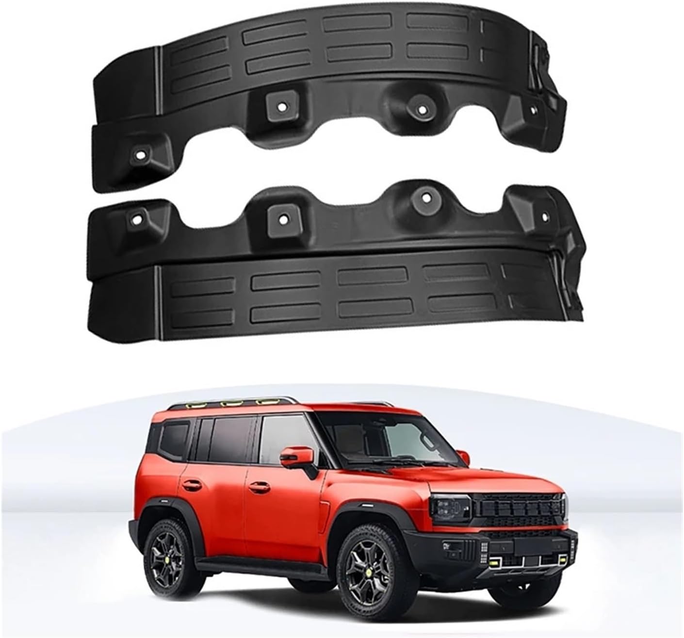 Traveller 2023+ 対応車用マッドガード フェンダーフレア マッドフラップ 【クロームシルバーエキゾー】 耐摩耗ライニング 外装パーツ