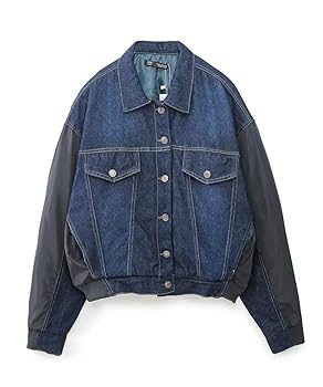 【gw値下げ】MEER. COLLAR RUFFLES DENIM JACKET Listicle Women's Denim Jacket With Ruffle Hem