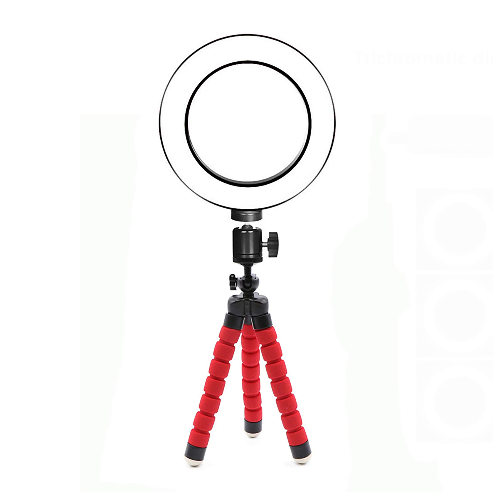 Anello Luminoso da 6 Pollici, Mini Anello Luminoso con Supporto per treppiede, Anello Luminoso da Tavolo per Trucco Youtube Selfie Realizzazione di Video, 3 Colori 10 Livelli di luminosità