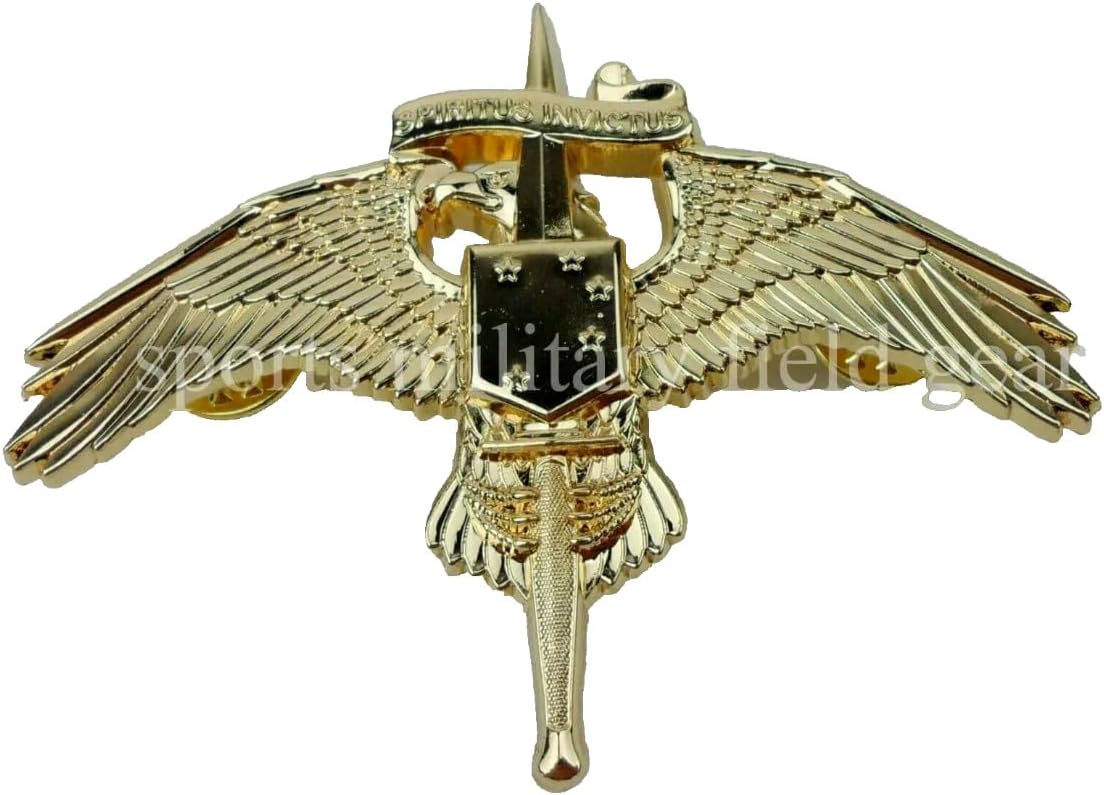 Reproduction golden US MARINE SPECIAL OPERATOR INSIGNIA MARSOC BADGE WINGS PIN