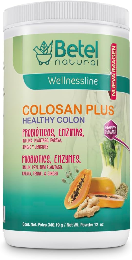 Betel Natural Colosan Plus - Healthy Colon All Colon Cleanse with Probiotics - 340 g