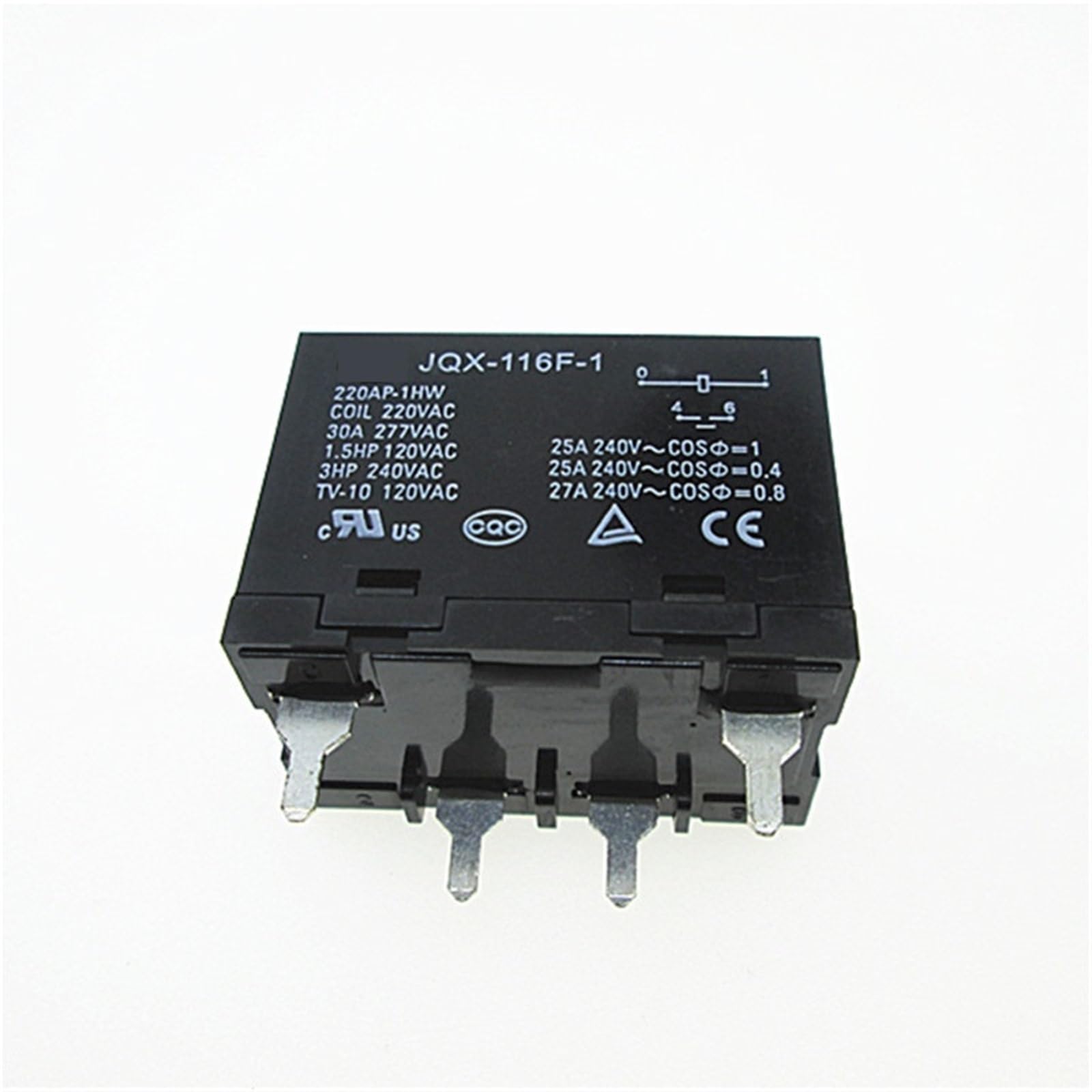 JQX116F1 220AP1HW Relais 220VAC pour domotique et chauffage