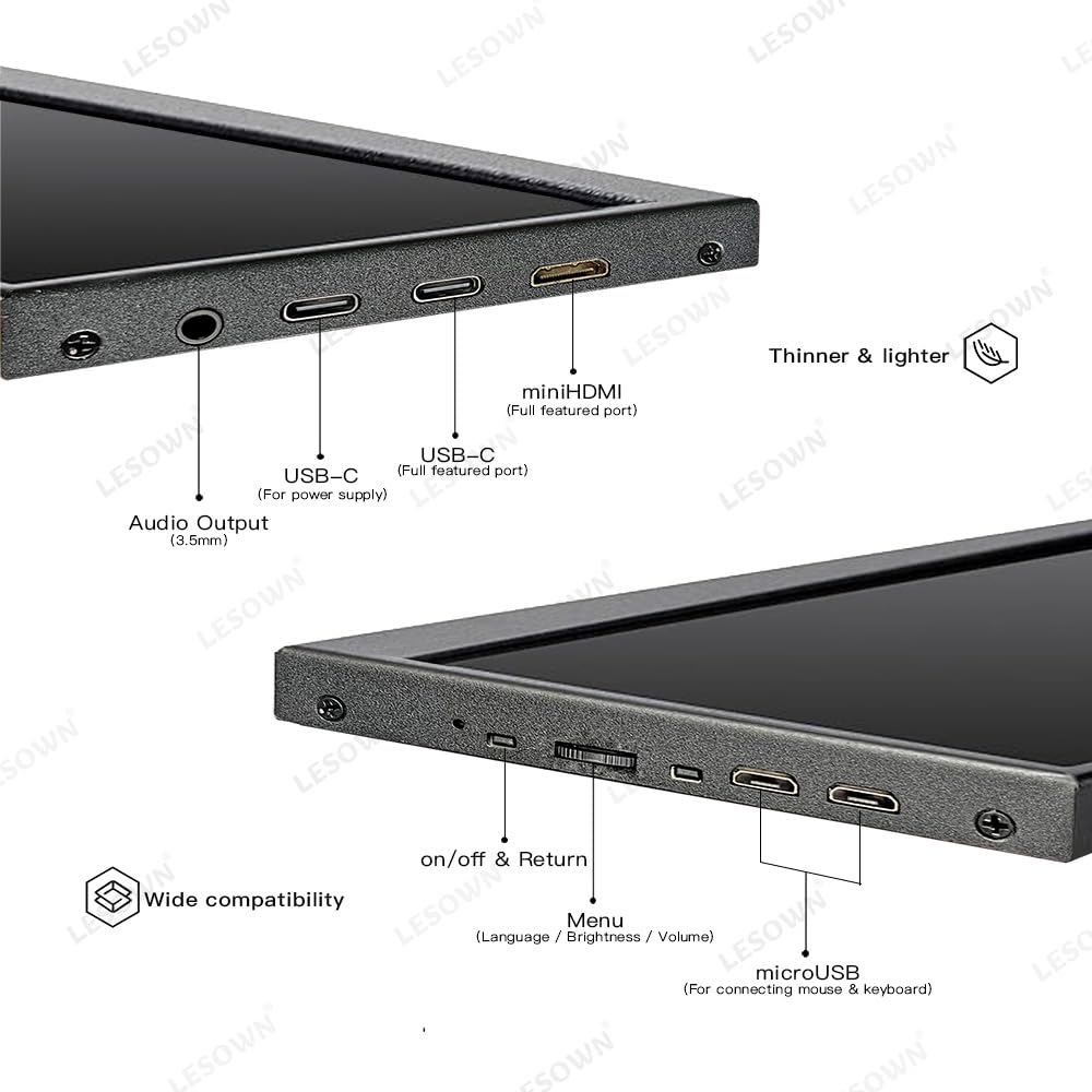 Amazon.com: LESOWN 14.1 inch Temp Display Stretched Bar LCD Touch