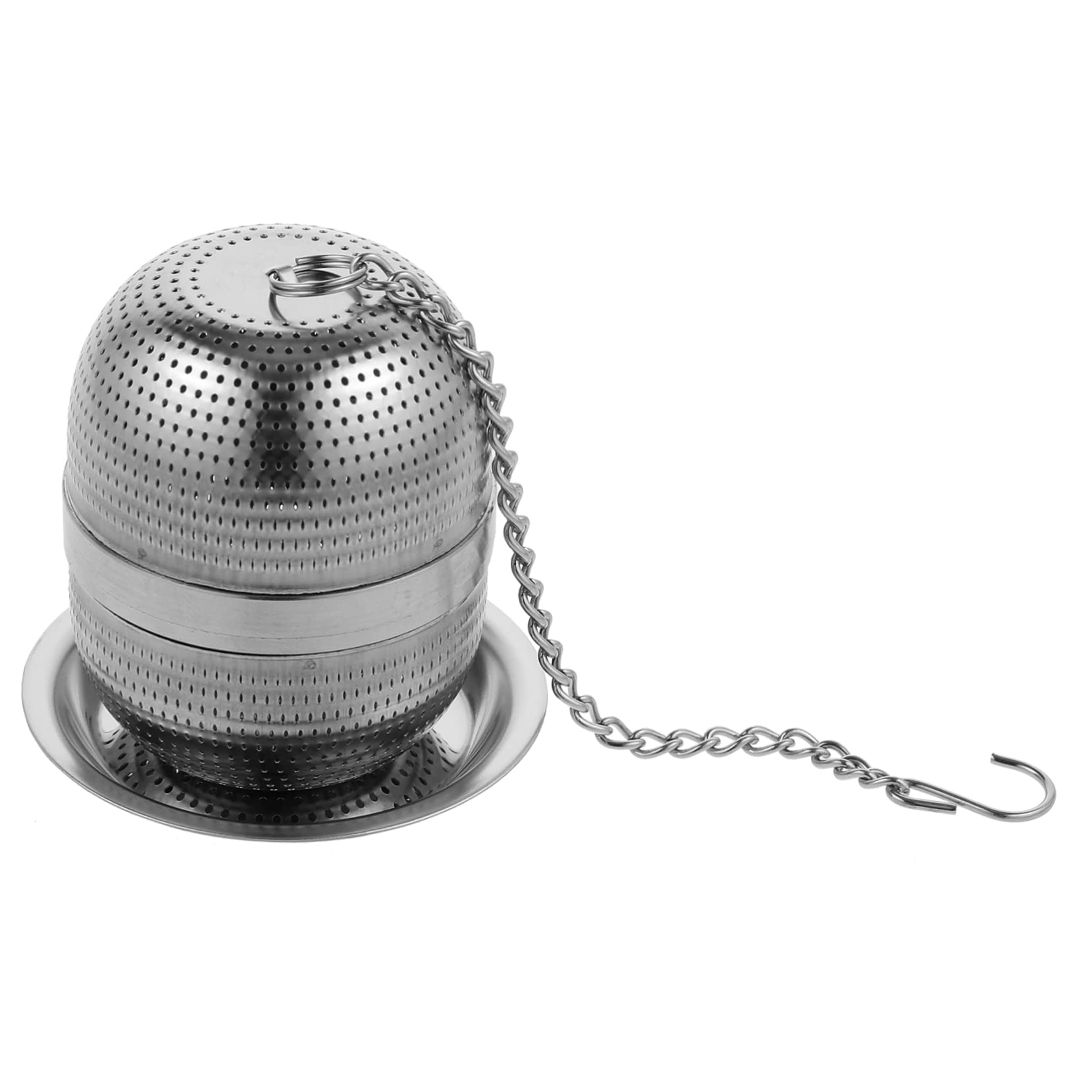 PRETYZOOM 4stücke Teefilter Edelstahl Teeball Infuser Mit Abtropfschale Kleiner Teesieb Für Losen Tee Praktischer Teestrainer Für Zuhause Und Büro