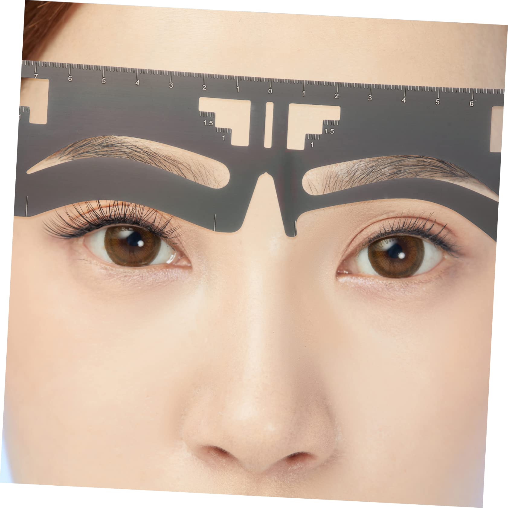Housoutil 6pezzi Stencil Per Sopracciglia Righello Per Design Sopracciglia Strumento Di Misurazione Per Make-up Simmetrica Per Donne e Ragazze