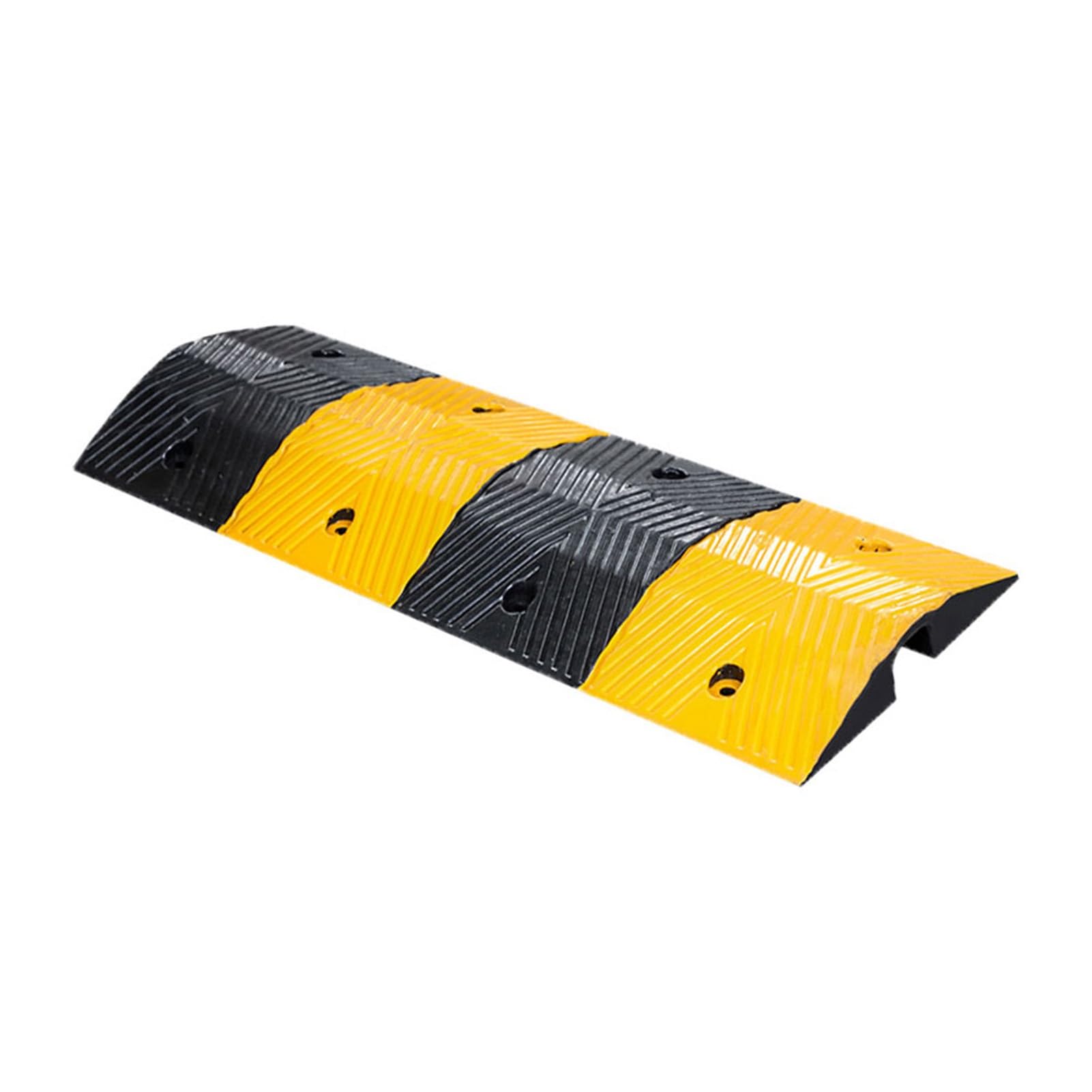 Topes de Velocidad de Goma, rampas de protección de Cables, Capacidad de Carga de 110231 Libras, adecuados for Carreteras de Asfalto y hormigón(98x35x6.5cm)