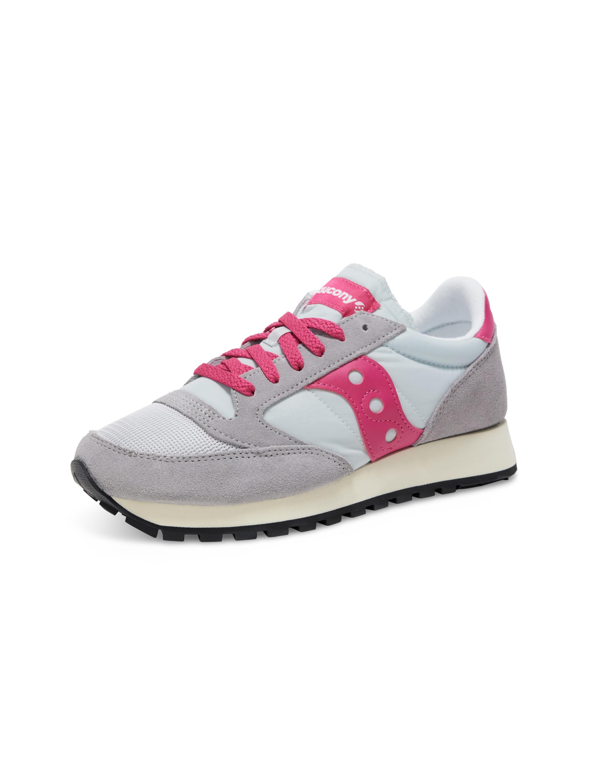 Saucony Jazz Original Vintage Trainers Grey & Pink - Womens