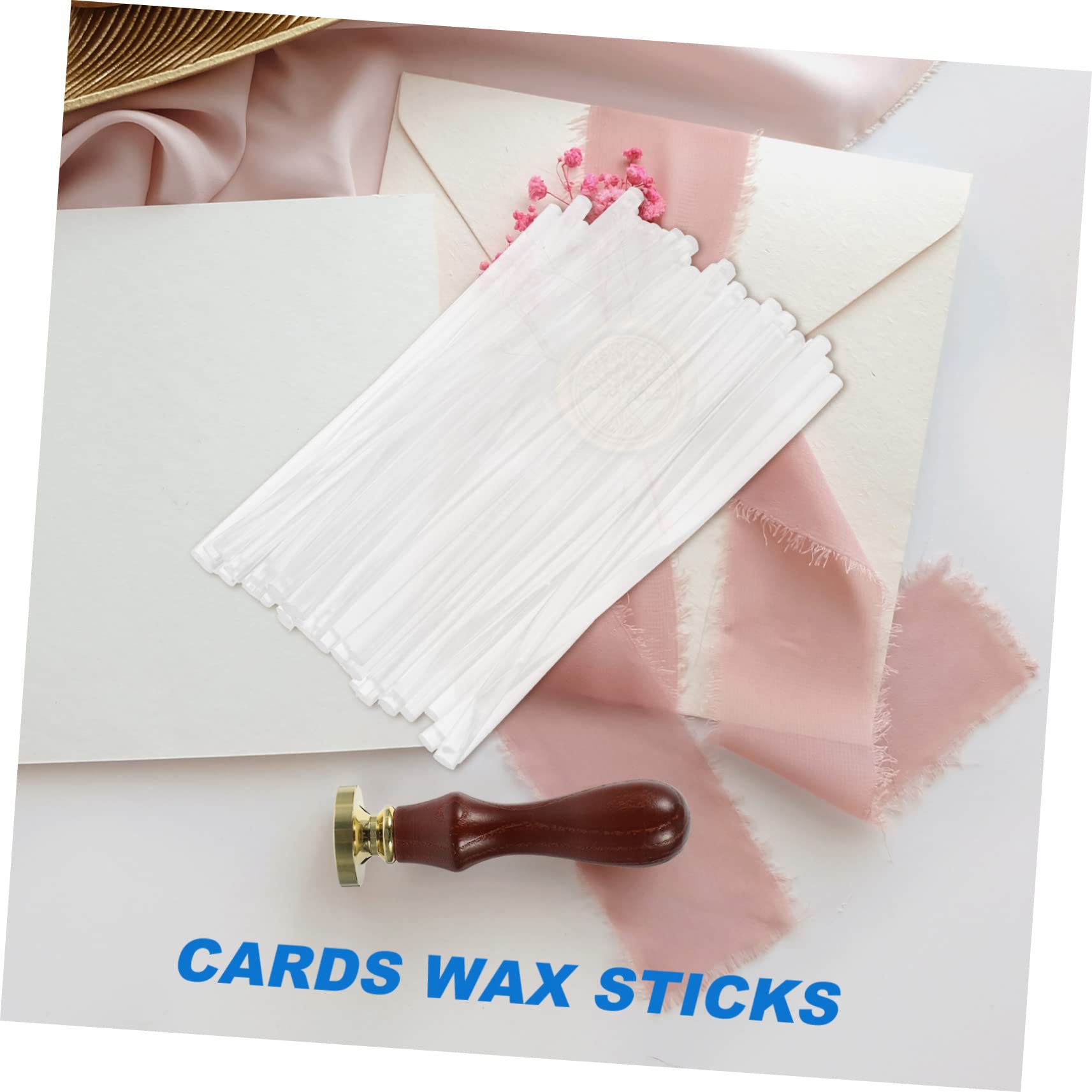 Housoutil 50 Barras de Cera para Sellar Sobres Retro, Lacre Adhesivo Ligero y Portátil Adecuado para Manualidades y Sellos de Cera DIY