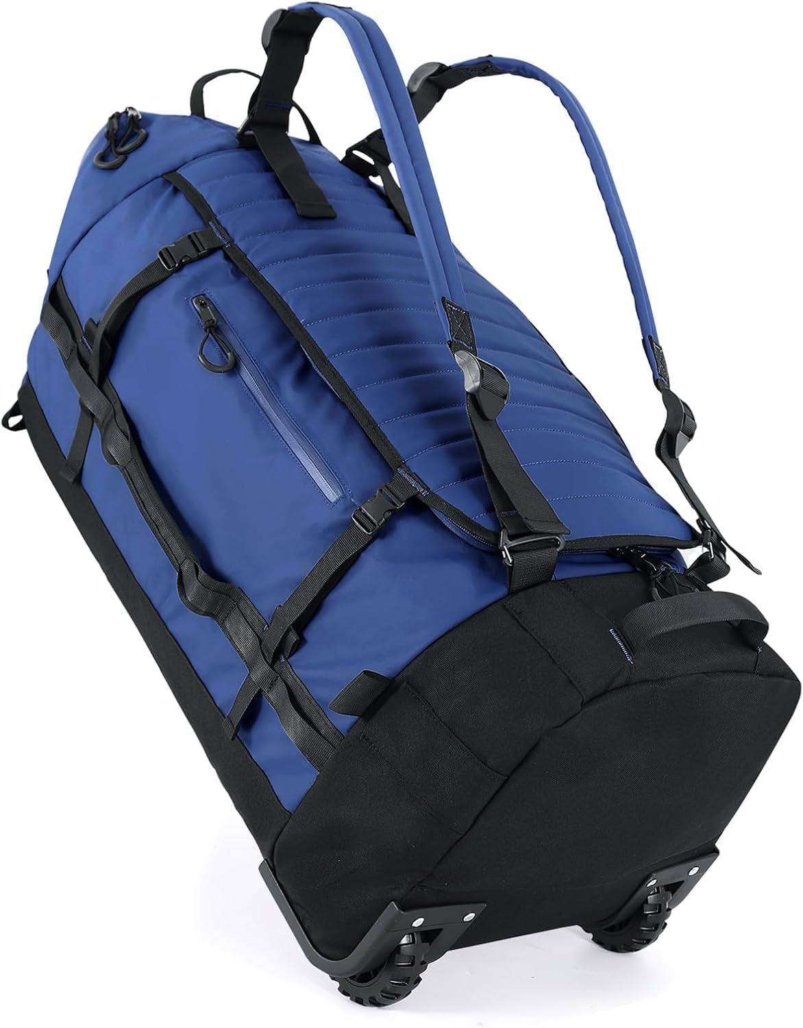 XWFB Rolling Duffle Bag with Wheels in Dark Blue