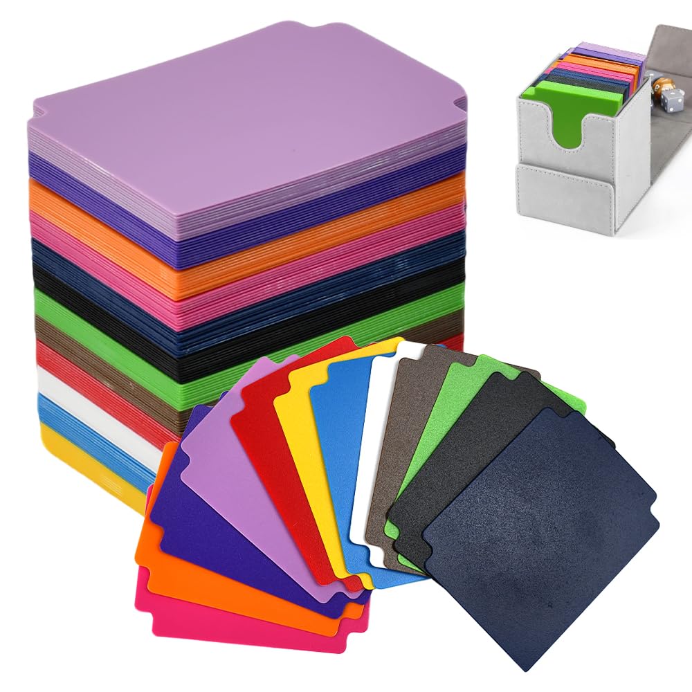 20 Divisores Para Cartas Coleccionables De 93 X 69 Mm – Separadores De PP De 10 Colores, Con Pestañas Para Escribir, Ideales Para Juegos, Deportes Y Organización