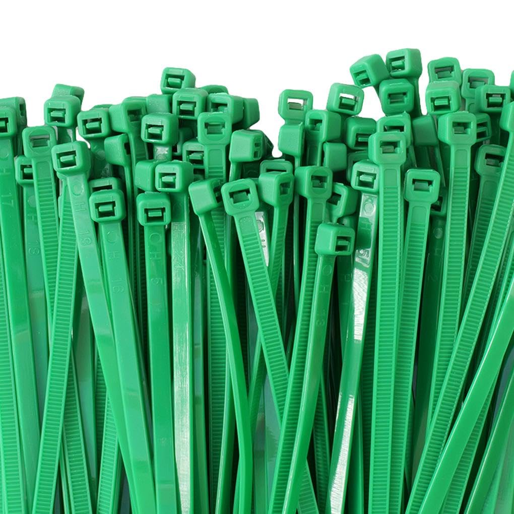 HORZEFIX Fascette Stringicavo 100 Pezzi Verde Lungo Resistente Ai Raggi