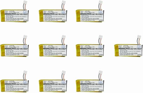 Paquete de 10 baterías XSP para Sennheiser OfficeRunner, DW Office, Pro 1, Pro 2, DW Pro 1, DW Pro 2, DW Pro 30, DW-Reihe PN 504374 BATT-03