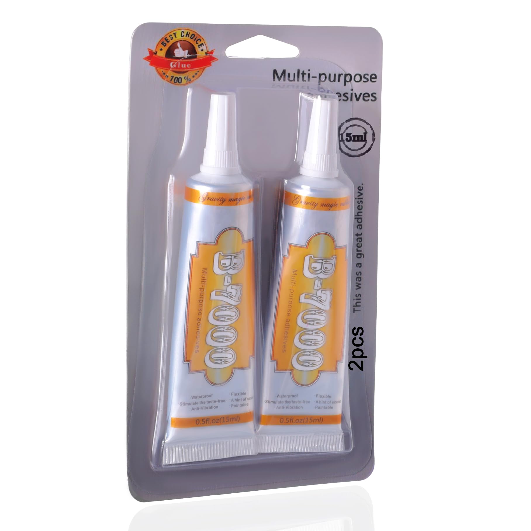 B7000 Industrial Strength Glue - 3ml Tubes (Pack Of 15) | All-Purpose Craft & Repair Adhesive For Jewelry, Electronics, And More