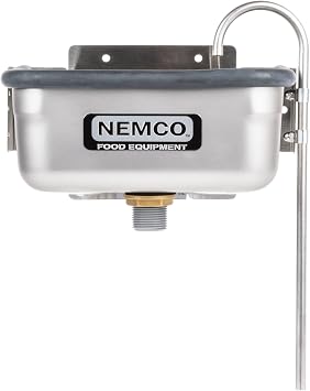 Nemco 77316-10A Ice Cream Spade Dipper Well, 10", 3/8" Diameter Spigot