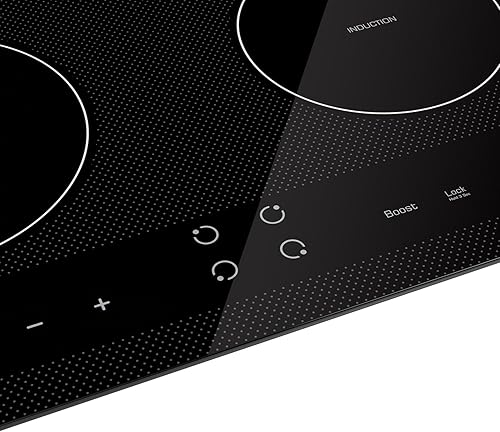 Miniatura 2 de Empava - Anafe eléctrico de inducción de 24 pulgadas con 4 quemadores de potencia máxima, superficie lisa de vidrio cerámico vitro en negro, 61 cm