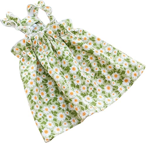 Miniatura 2 de shlutesoy Falda floral para perro, lindo vestido sin mangas para mascota, color vibrante, disfraz de princesa para perro pequeño, disfraz de cosplay
