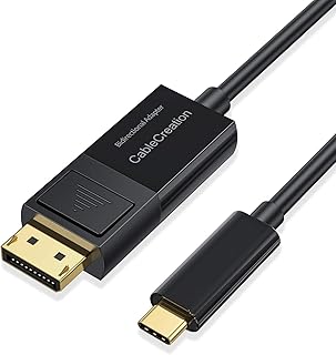 CableCreation 8K Bi-Directional USB C to DisplayPort Cable 6FT [HDR, 8K@60Hz, 4K@144Hz, 2K@240Hz], DP 1.4 to USB C Cable, Compatible with Thunderbolt 3/4, MacBook Pro/Air 2020/2018, iPad Pro/Air